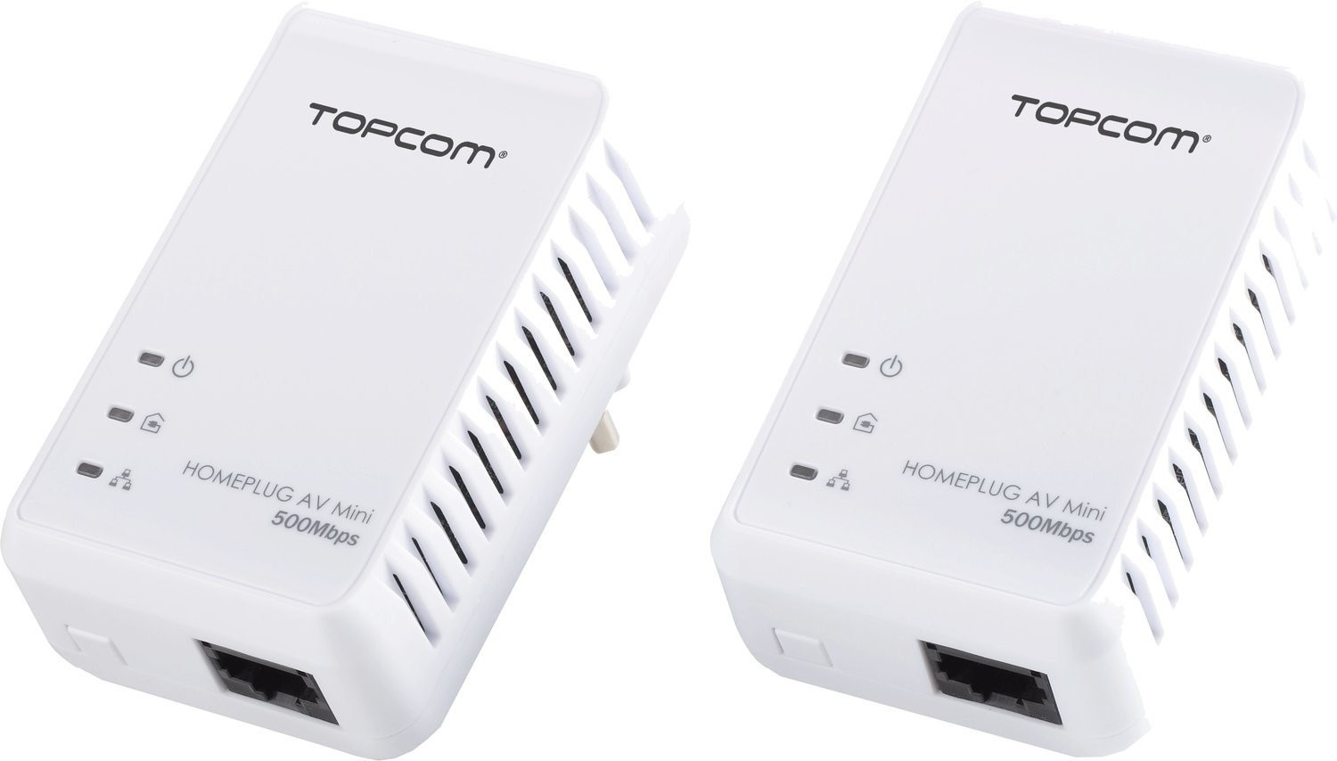 Topcom AV500 Mini Powerline Adapter Starter Kit (Powerlan 7420)