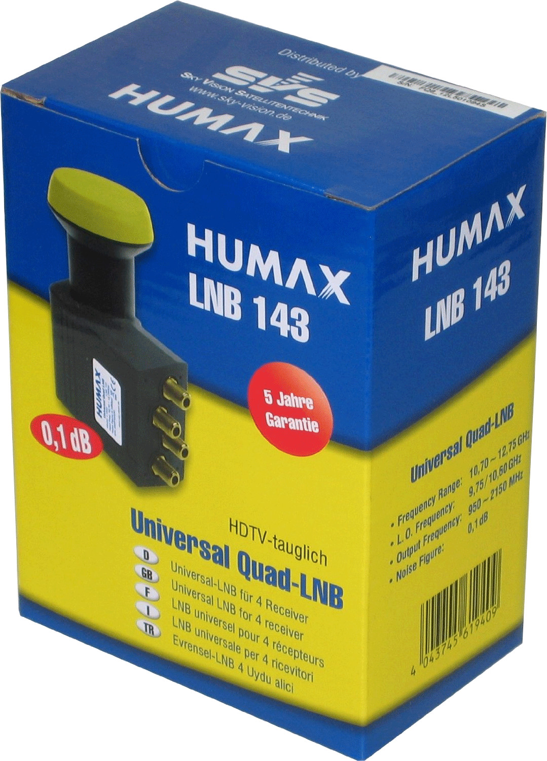 Humax Quad LNB 143 Preisvergleich ab € 28,90 bei 