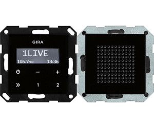 Gira Unterputz-Radio RDS schwarzglasoptik (228005)