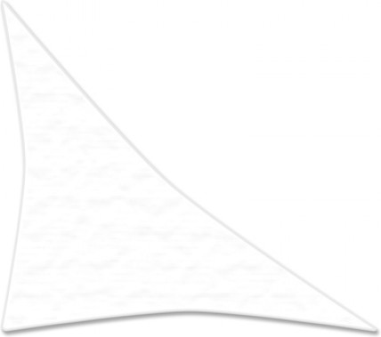 Jarolift Toile d'ombrage triangulaire 420 x 420 x 600 cm