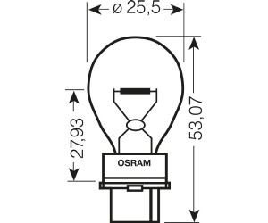 Osram 3757AK Blinklicht Parklicht 7W PY27/7W, 12 V (10 Stück)