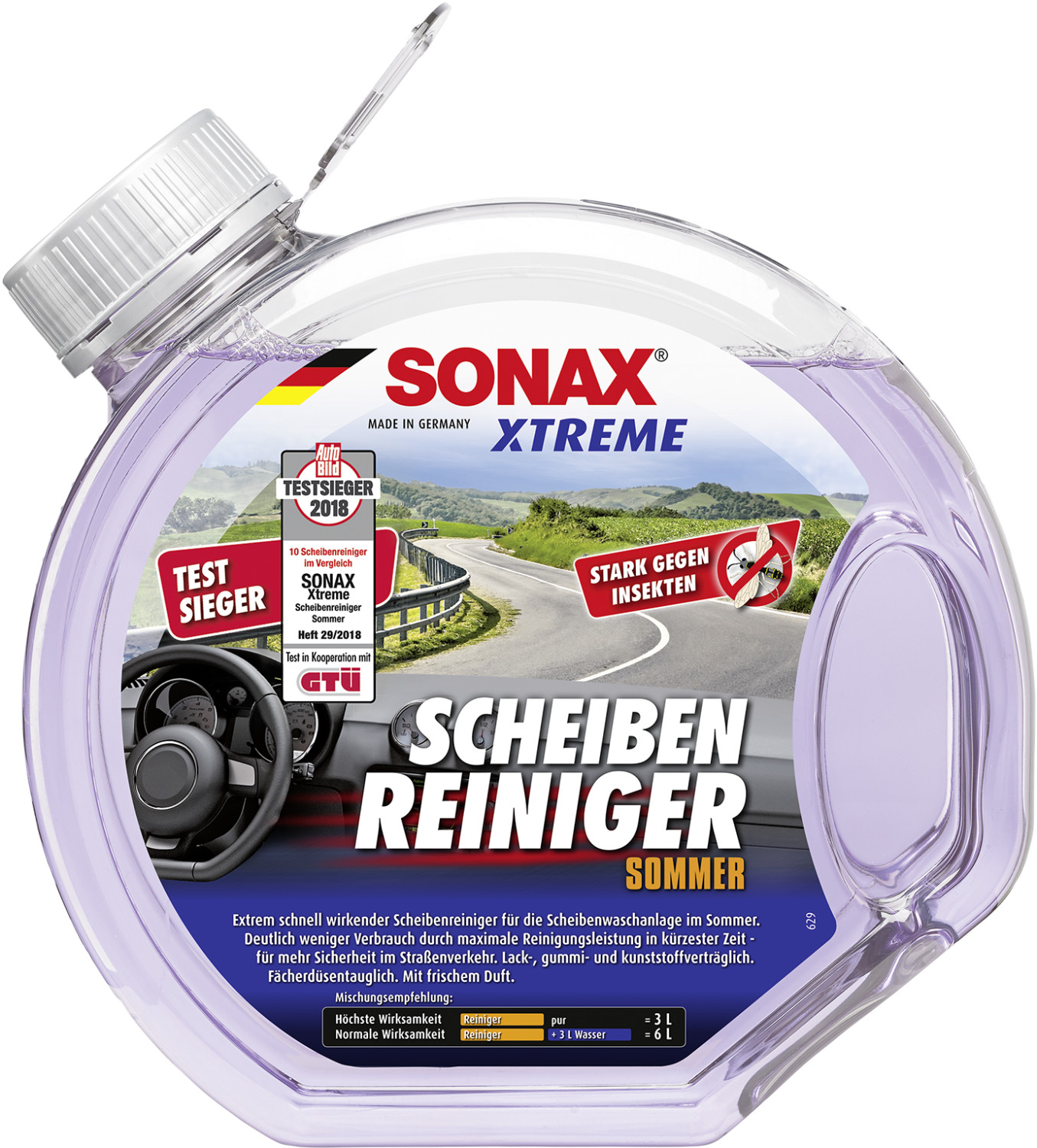 SONAX AntiFrost & KlarSicht Ice Fresh gebrauchsfertig -20 °C 3 l