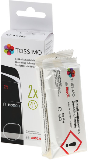 Pastillas Descalcificadoras Bosch Tassimo TCZ6004