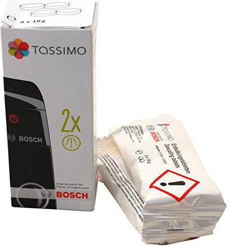 Lot de 4 pastilles détartrantes 311909 TCZ6004 compatibles avec toutes les  machines à café Bosch Tassimo avec brosse de nettoyage DL-Pro (1) :  : Cuisine et Maison
