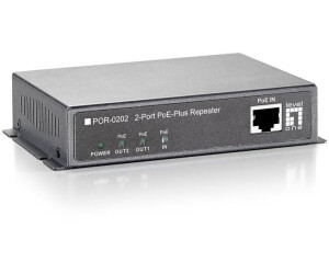 Level One 2-Port PoE-Plus-Repeater (POR-0202)