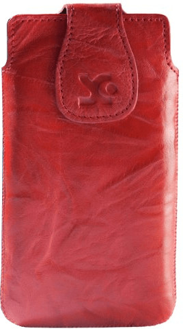 SunCase Étui Wash rouge (ZTE Grand S)