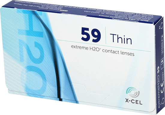 Hydrogel Vision Extreme H2O 59% Thin -1,75 (6 lentilles)