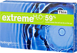 Hydrogel Vision Extreme H2O 59% Thin -4,75 (6 lentilles)