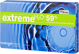 Hydrogel Vision Extreme H2O 59% Thin (6 lentilles) +1,75