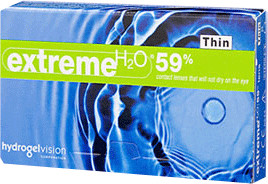 Hydrogel Vision Extreme H2O 59% Thin (6 lentilles) +3,00