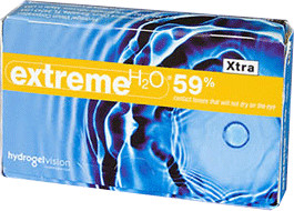 Hydrogel Vision Extreme H2O 59% Xtra -2,25 (6 lentilles)