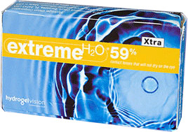 Hydrogel Vision Extreme H2O 59% Xtra -8,00 (6 lentilles)