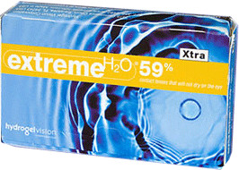 Hydrogel Vision Extreme H2O 59% Xtra (6 lentilles) +1,75