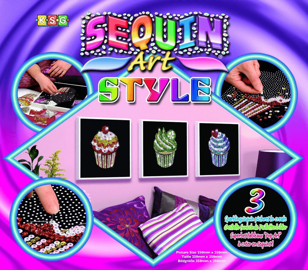 KSG Sequin Art - Cupcakes