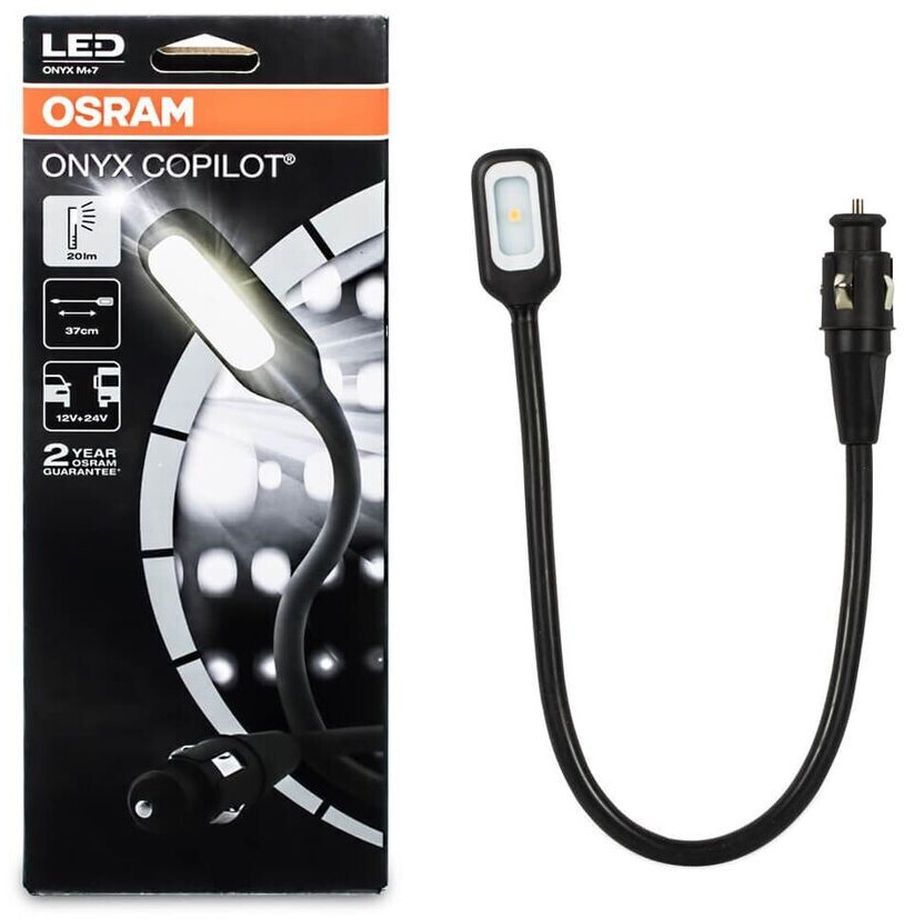 OSRAM ONYX COPILOT M 7 ONYX M-7, LED-Leseleuchte für den Fahrzeuginnenraum,  Anschluss über Zigarettenanzünder, Faltschachtel (1 Stück) : : Auto  & Motorrad