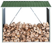 Brennholzregal außen