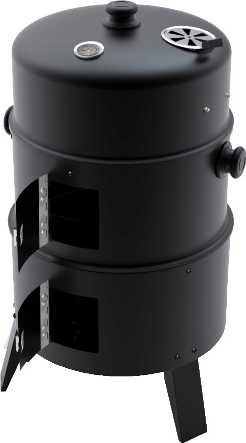 VidaXL BBQ rond américain Smoker fumoir bois ou charbon