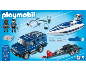 Playmobil City Action - Coche de policía con lancha 49,99 | Compara en idealo