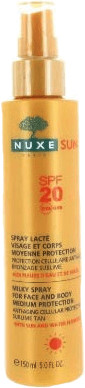 NUXE Spray lacté visage et corps moyenne protection SPF 20 (150 ml)