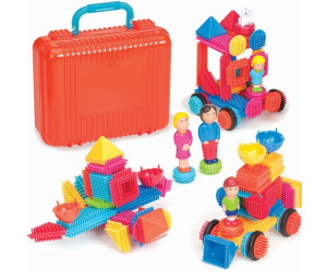 Lernspielzeug Bauklötze mit Bristle Blocks 50 Teile Bausteine Basic Set 