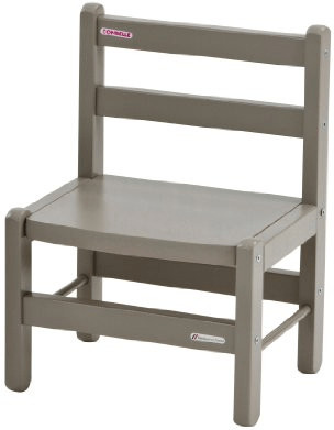 Combelle Chaise basse laquée gris clair