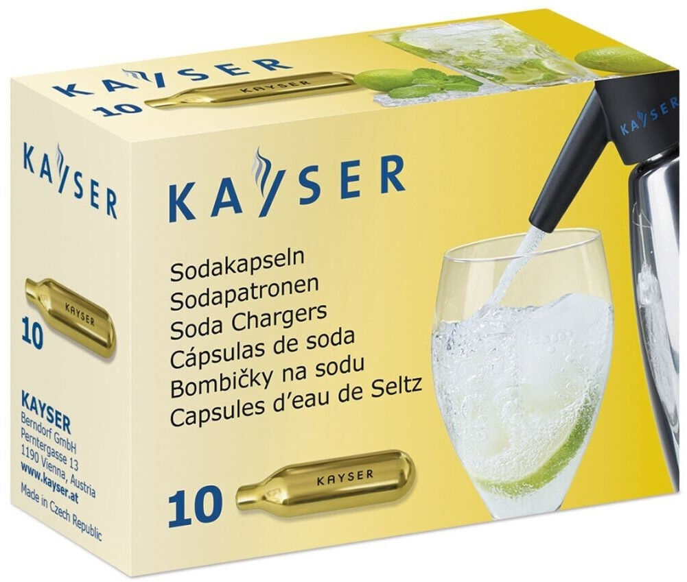 Kayser 10 cartouches pour eau de seltz
