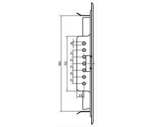 Skantrae Slimseries 4814 wit – Dichte binnendeur met boog en raster Skantrae Slimseries 4814 wit – Dichte binnendeur met boog en raster