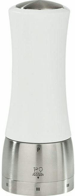 Peugeot Moulin à sel Madras blanc 16 cm