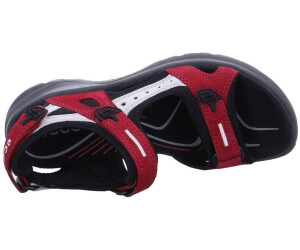 Red ecco sandals outlet