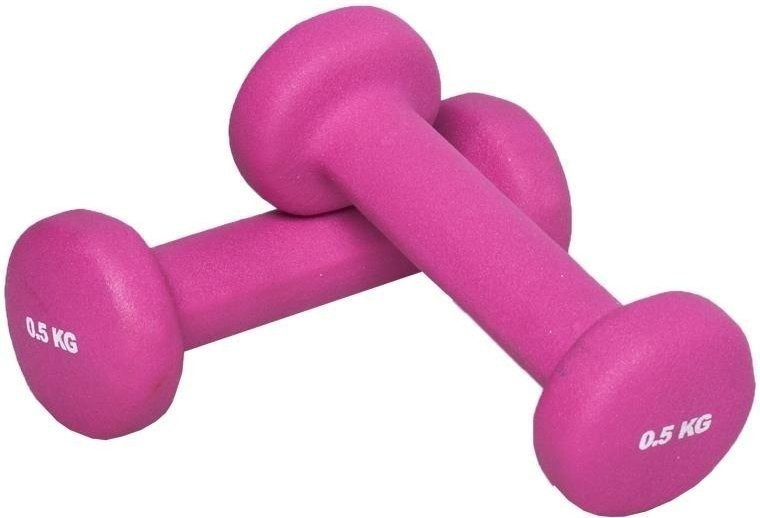 Gorilla Sports Haltères fitness en vinyle 1 kg (2 x 0,5)