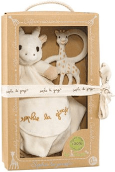 Vulli Coffret doudou + anneau de dentition So'Pure Sophie la girafe