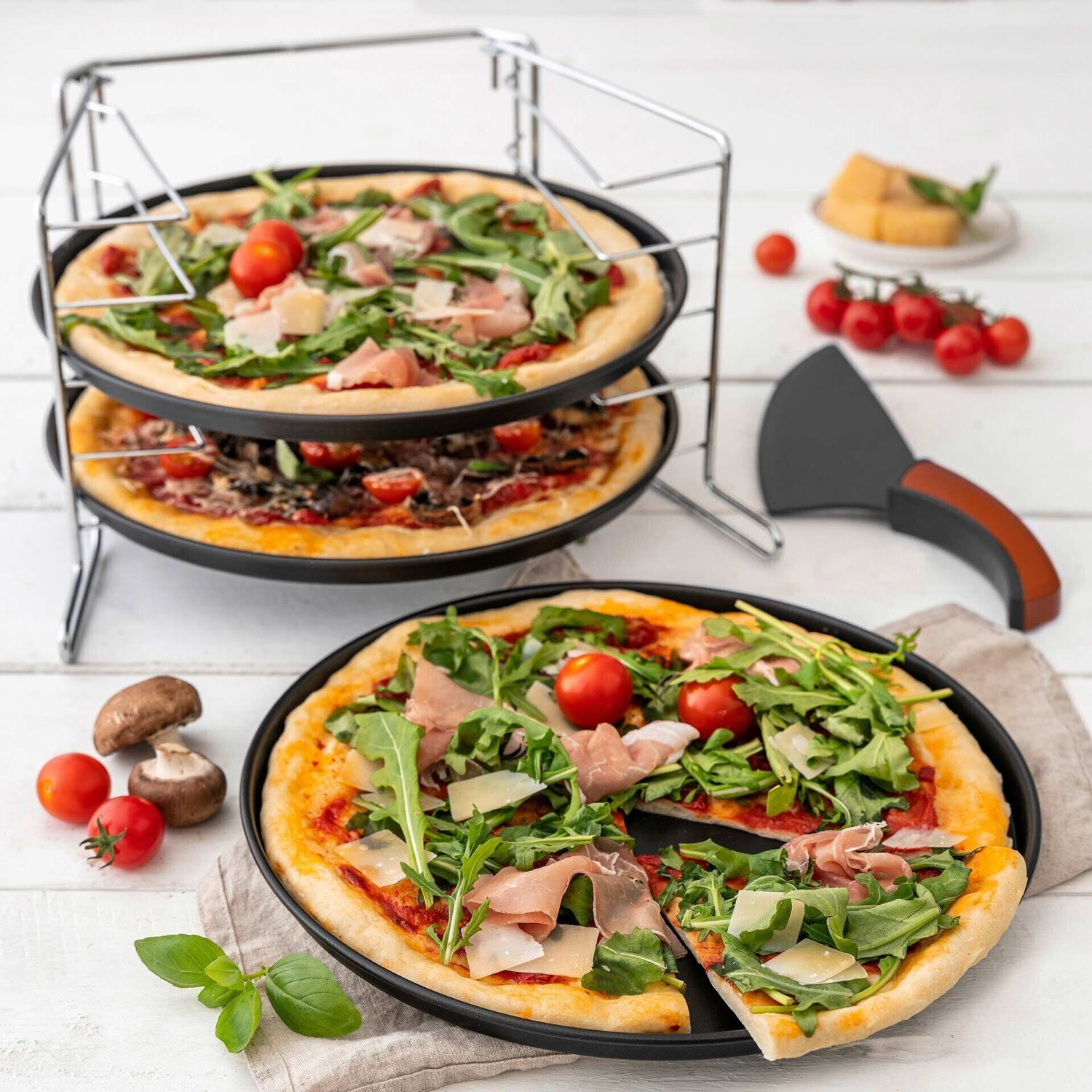Zenker Pizza-Set 4-tlg. ab 24,55 € | Preisvergleich bei | Backformen & Backzubehör