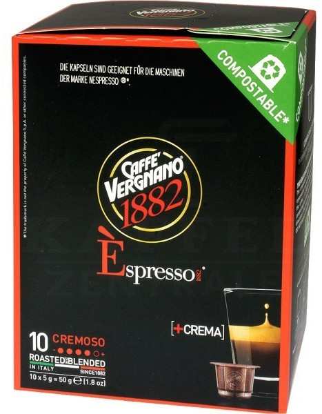 Caffe Vergnano 1882 E'spresso Cremoso (x10)