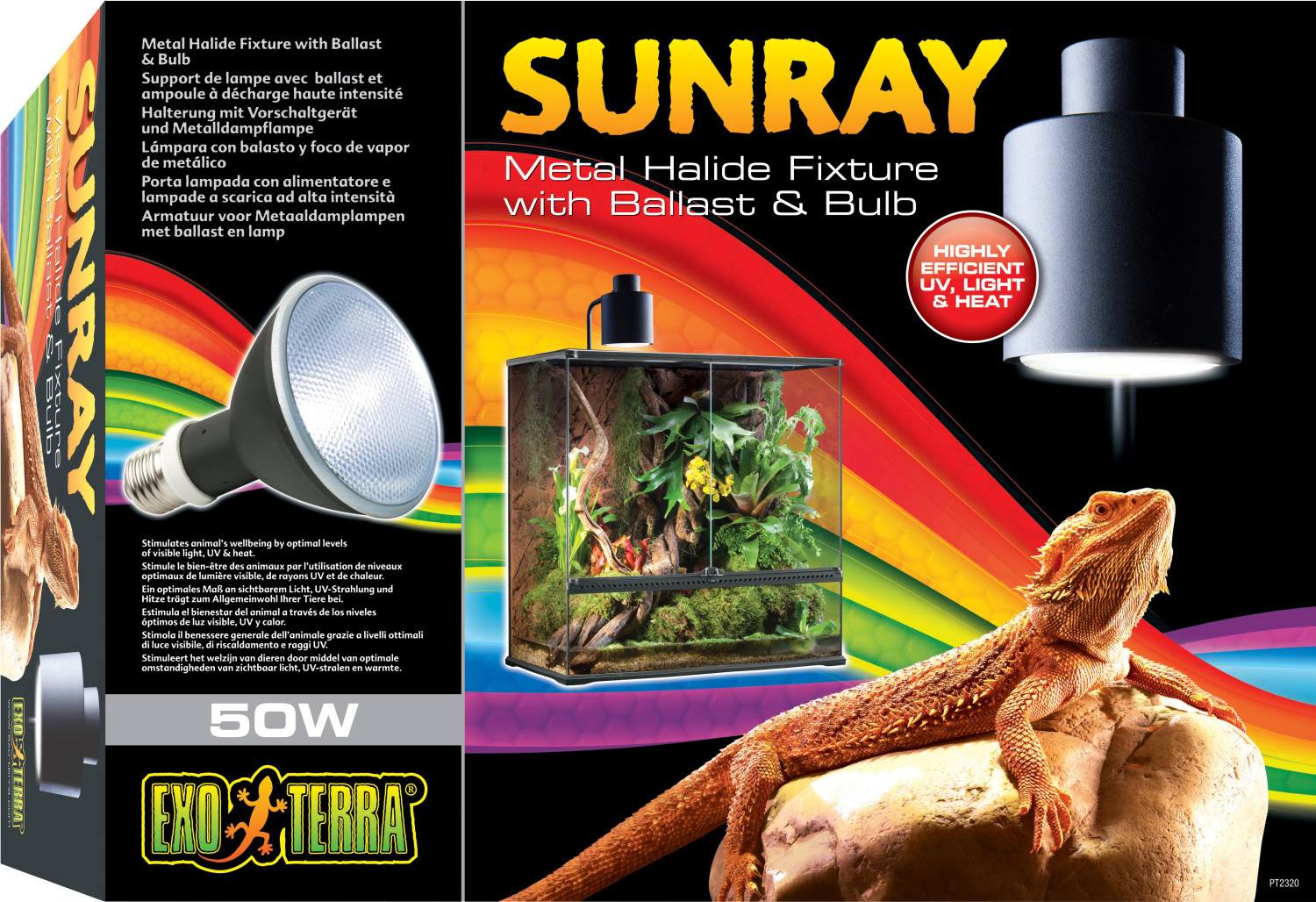 Exo Terra Sunray Fixture 50W (PT2320)