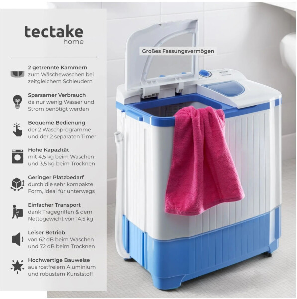 TecTake Miniwaschmaschine (400177), Bild 7