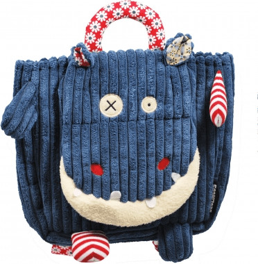 Déglingos Sac à dos velours Hippipos l'hippopotame