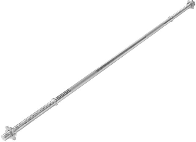 Gorilla Sports Barre de musculation avec bagues de serrage en forme d'étoile 150 cm