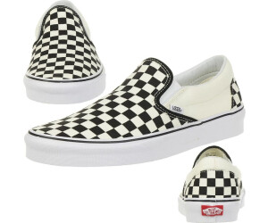 Black and white checkered vans lace up sales