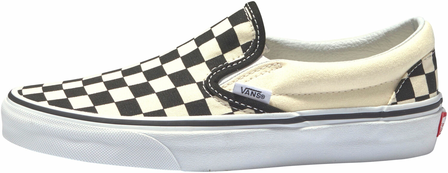 Black and white slip ons cheap