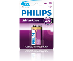 Pile Lithium 9V / 6FR61 Philips Lithium Ultra - Bestpiles