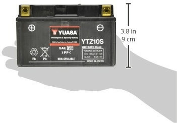 YUASA Batería YUASA YUASA W/C sin mantenimiento activada de fábrica - YTZ10S  Batería AGM de alto rendimiento libre de mantenimiento : : Coche y  moto