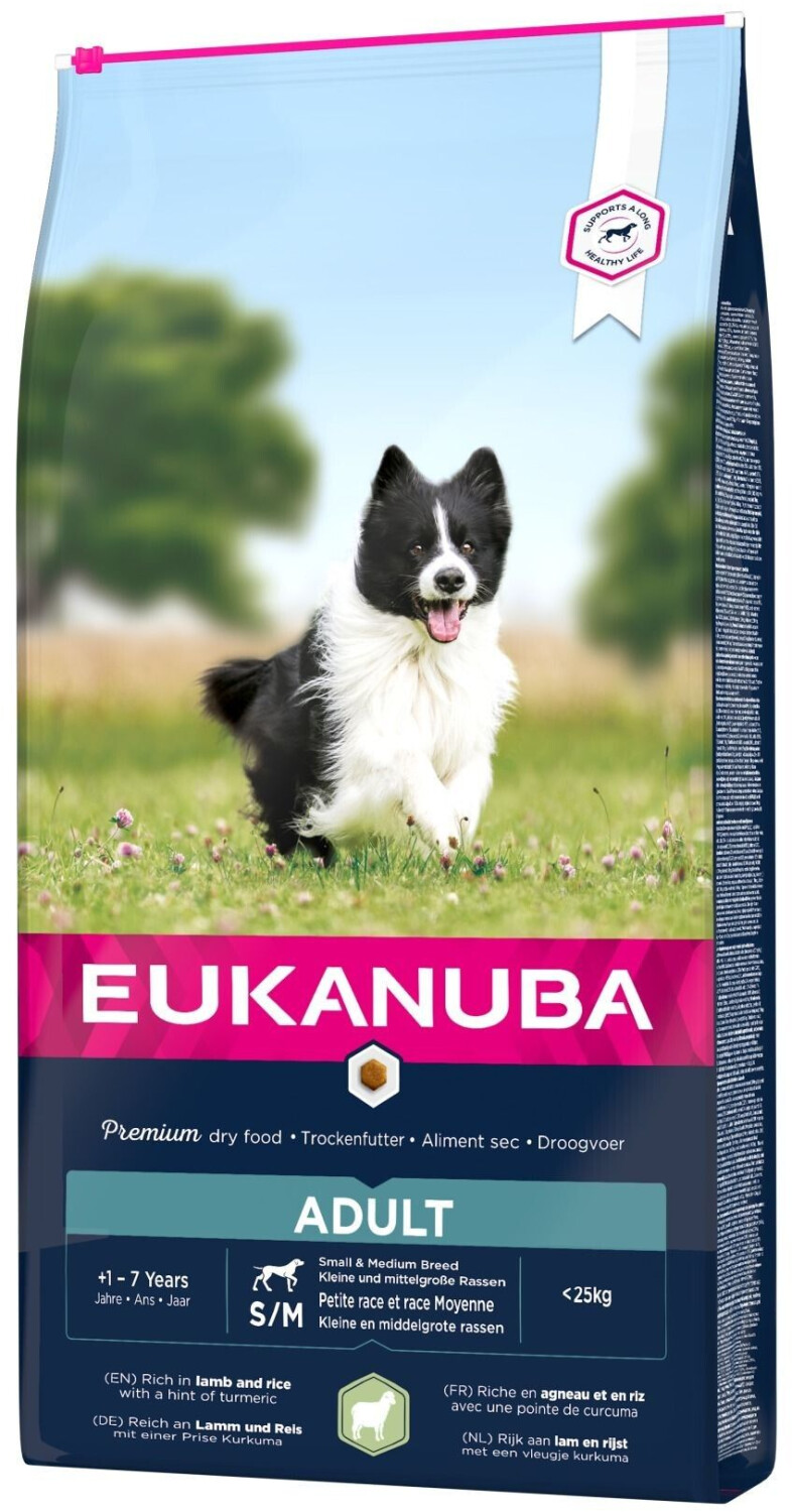 Eukanuba Adult Small & Medium agneau & riz (12 kg)