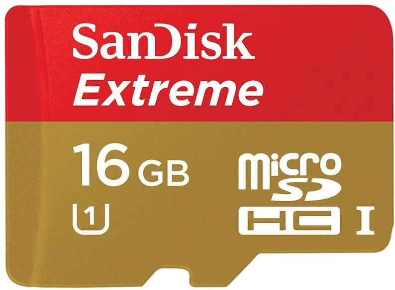 SanDisk microSDHC Extreme 16 Go UHS-I U1 (SDSDQX-016G-U46A)