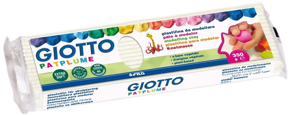 Giotto Pâte à modeler Patplume 350 g blanc