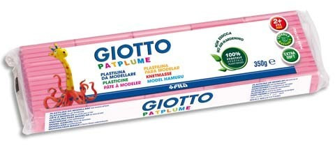 Giotto Pâte à modeler Patplume 350 g rose
