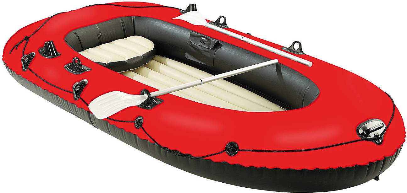 Speeron 4-Kammer-Schlauchboot mit Pumpe & Paddeln, für 2 - 3 Personen