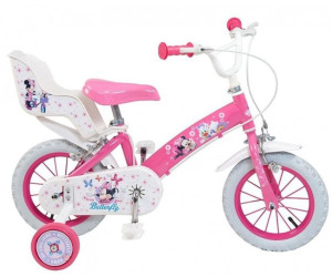 Kinderfahrrad Disney Minnie Mouse 12 Zoll Mädchen-Fahrrad mit Puppensitz B-Ware 