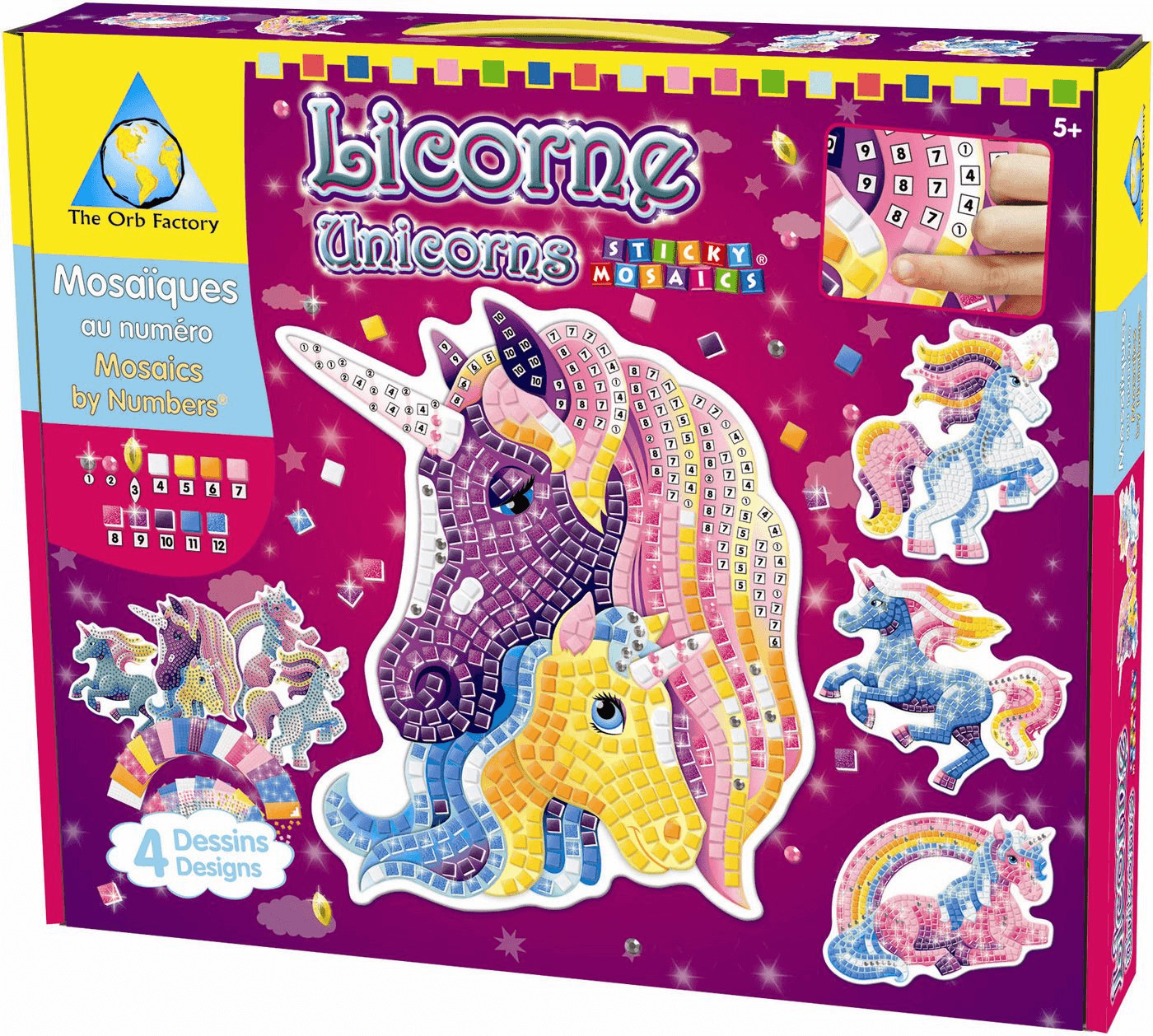 The Orb Factory Sticky Mosaics Licornes