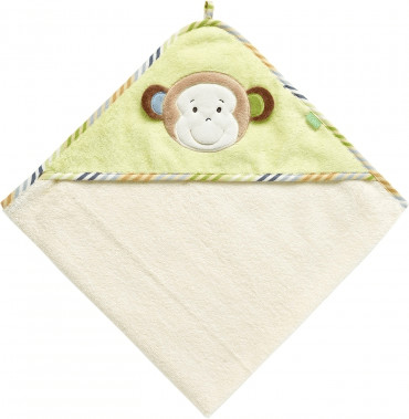 Fehn Hooded Towel Monkey Donkey Monkey (80 x 80)