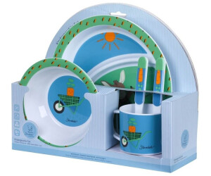 Sterntaler Set Di Stoviglie Per Bambini Emmily - Piatto, Ciotola, Tazza, Forchetta E Cucchiaio - 100% Polipropilene, Lavabile In Lavastoviglie
